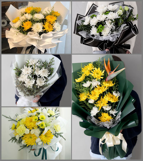 安徽池州市贵池区杏花村街道秋江社区白事花束代送